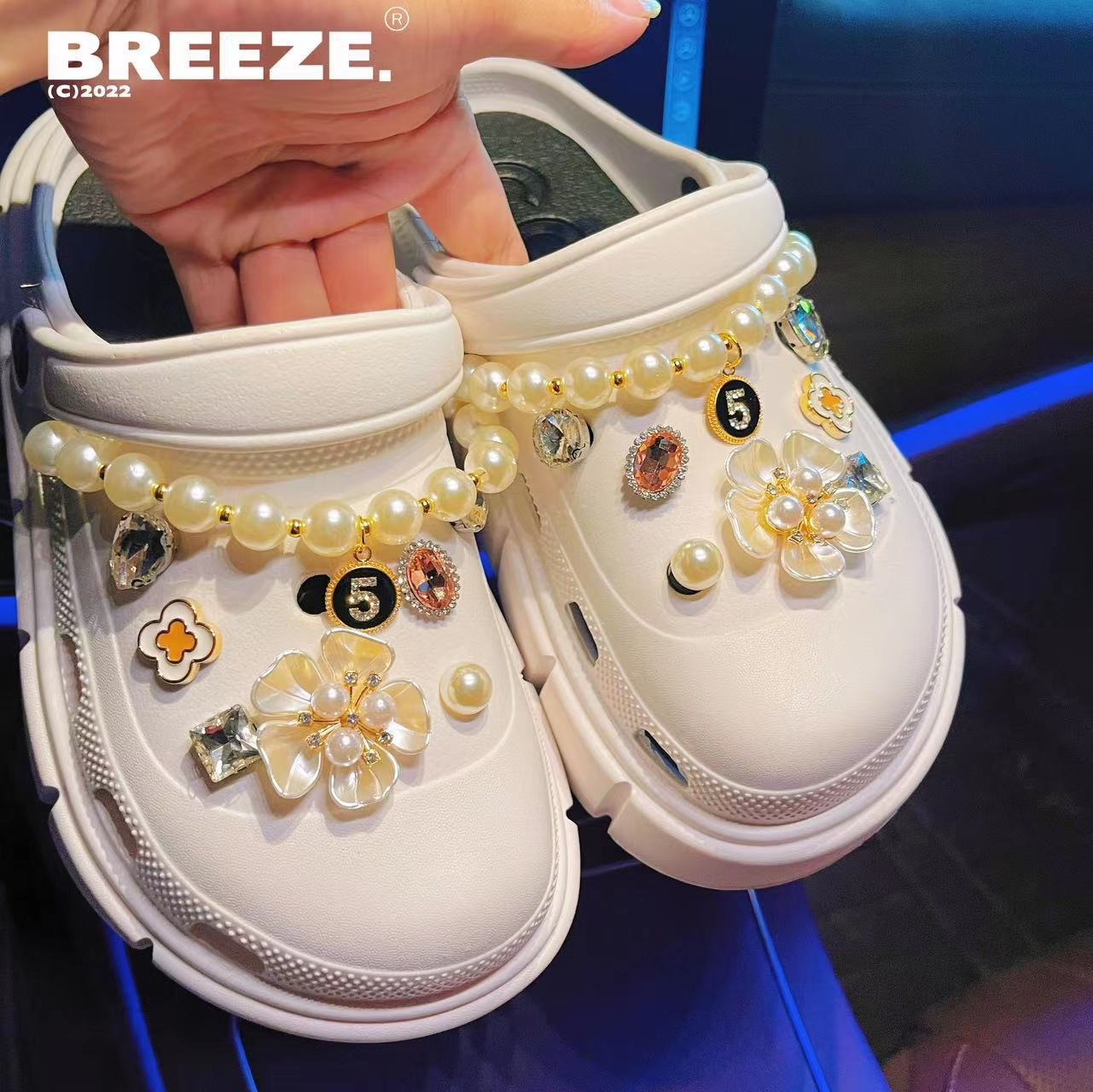 신발없이 샴페인 눈부신 신발 버클 [스틱 좋은 바닥 버클 배달]