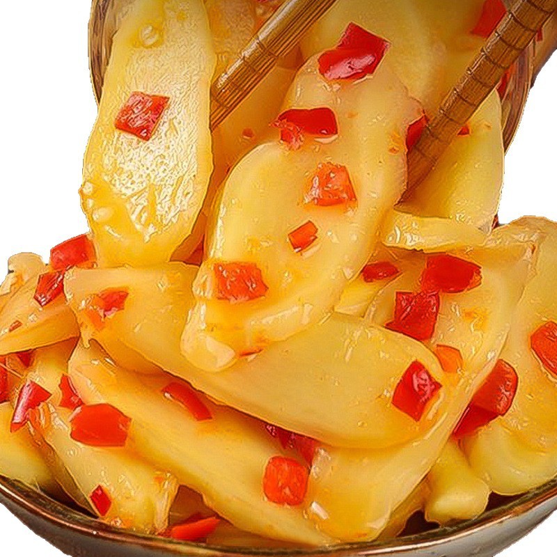 泡菜剁椒生姜片湖南特产香辣嫩姜农家剁辣椒姜片仔姜下饭菜腌制咸|undefined