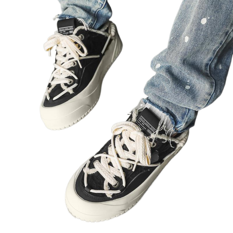Men’s Thick-soled Canvas Casual Sneakers For Summer Walking_voghion.com