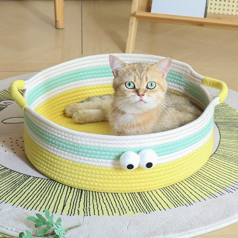 Ткани из ротанга кошачьего гнезда с большими глазами, милый кошачий гамак