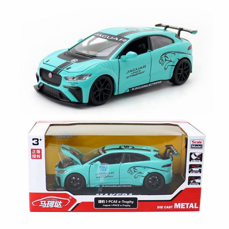 Ma Ke, modelo de coche de aleación 1:32 Jaguar I-Pace tranvía, luz y sonido de retorno, modelo de coche, figura de decoración