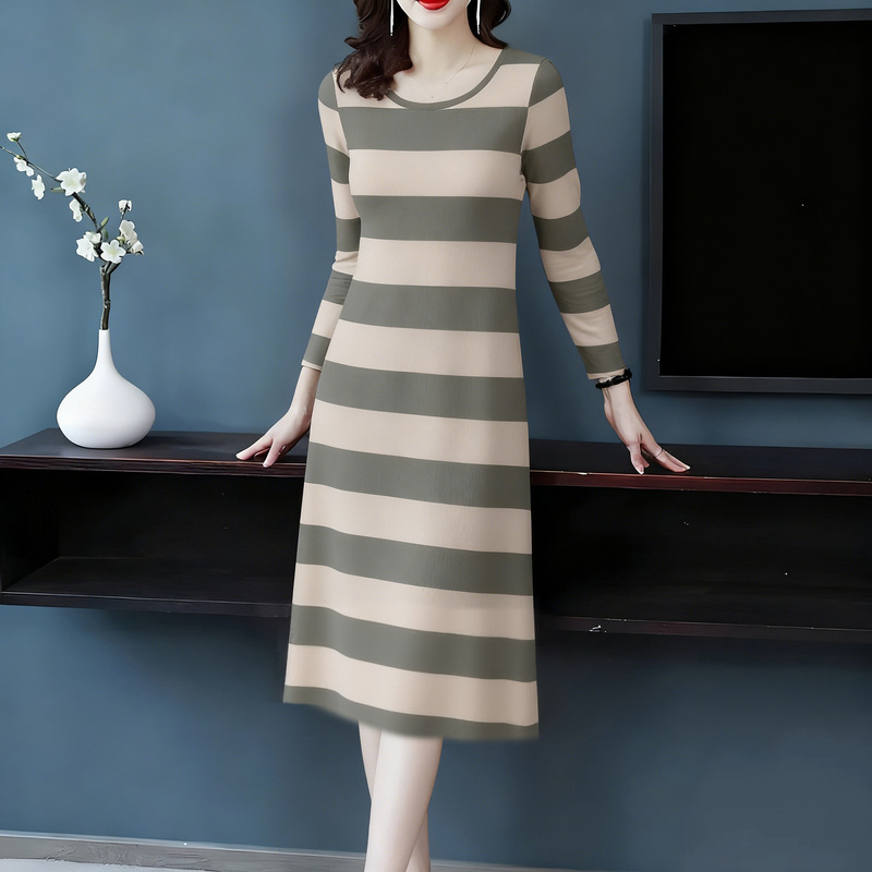 Clearance Sale for Middle-Aged and Elderly Women: Spring and Autumn Long-Sleeve Nightgown, Women's Dress, Autumn and Winter Long Dress, Casual and Suitable for Wearing Outside Clearance Sale for Middle-Aged and Elderly Women: Spring and Autumn Long-Sleeve Nightgown, Women's Dress, Autumn and Winter Long Dress, Casual and Suitable for Wearing Outside