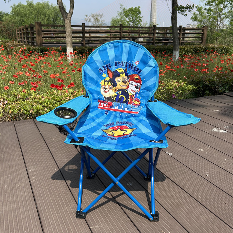 Silla plegable de dibujos animados para niños Silla de playa al aire libre Silla de bocetos Silla de camping Silla de ocio portátil Silla de respaldo de bebé