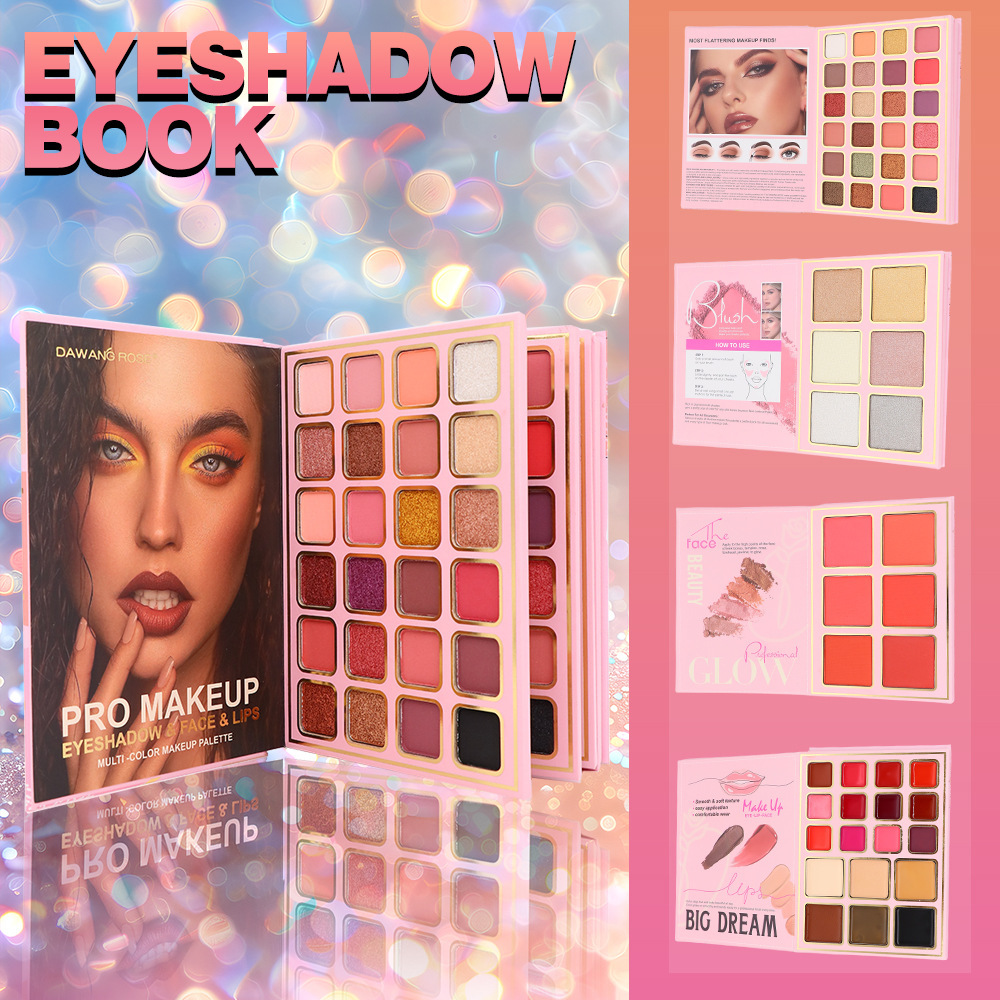 5 Layer Eyeshadow Palette Hgh Gloss Blush Concealer Universal Integrated Pearlescent Brightening Makeup_voghion.com