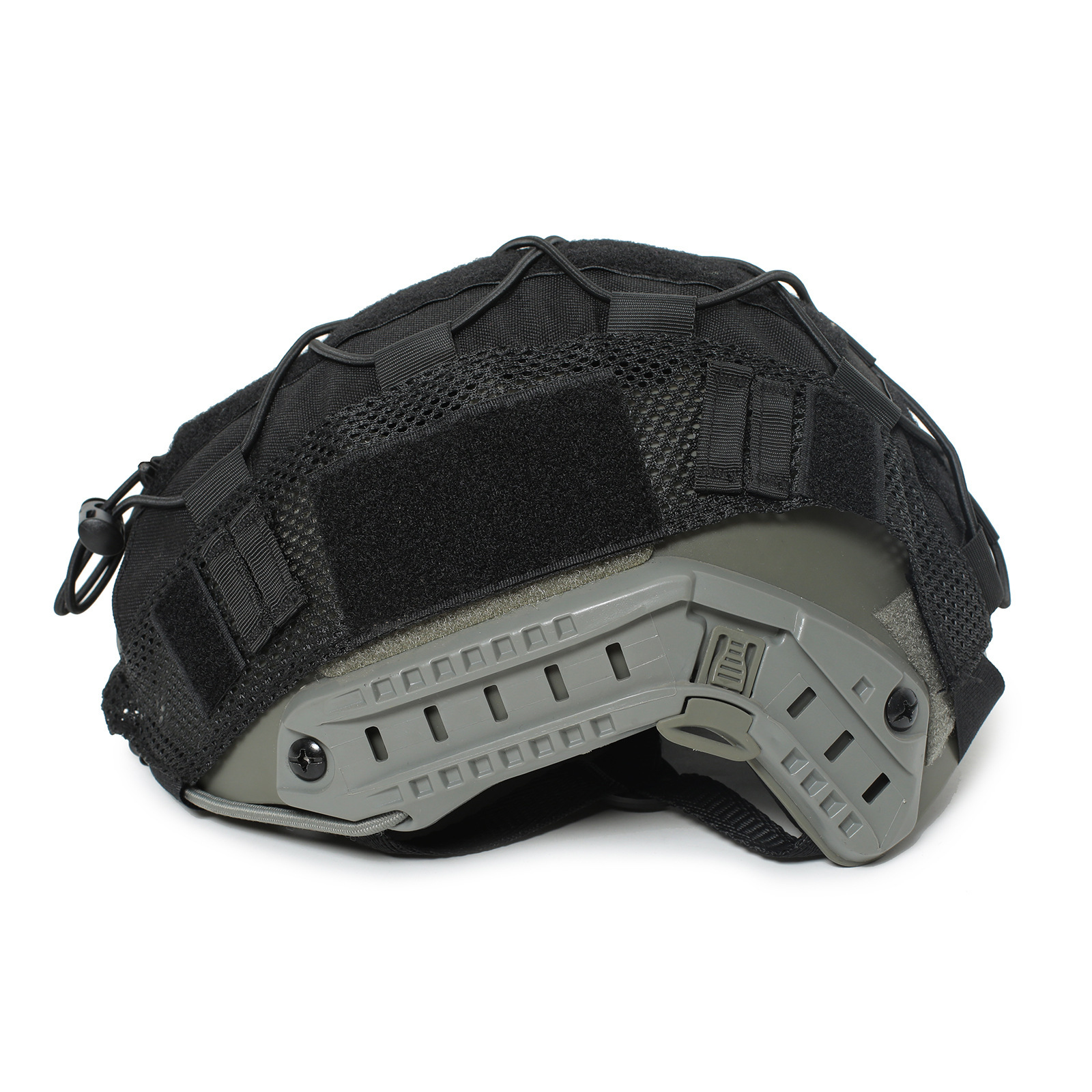 Outdoor Tactical Fast Helmet Camouflage Cover with Elastic Rope, Camouflage Cs Russian Tactical Helmet Cover Equipment