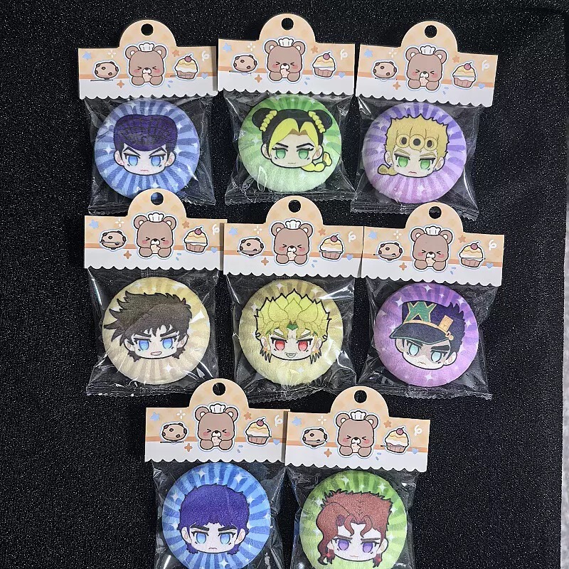 (Artist Authorized) Original Jojo's Bizarre Adventure Air Conditioning Jotaro Anime Peripheral Plush Badge (Artist Authorized) Original Jojo's Bizarre Adventure Air Conditioning Jotaro Anime Peripheral Plush Badge