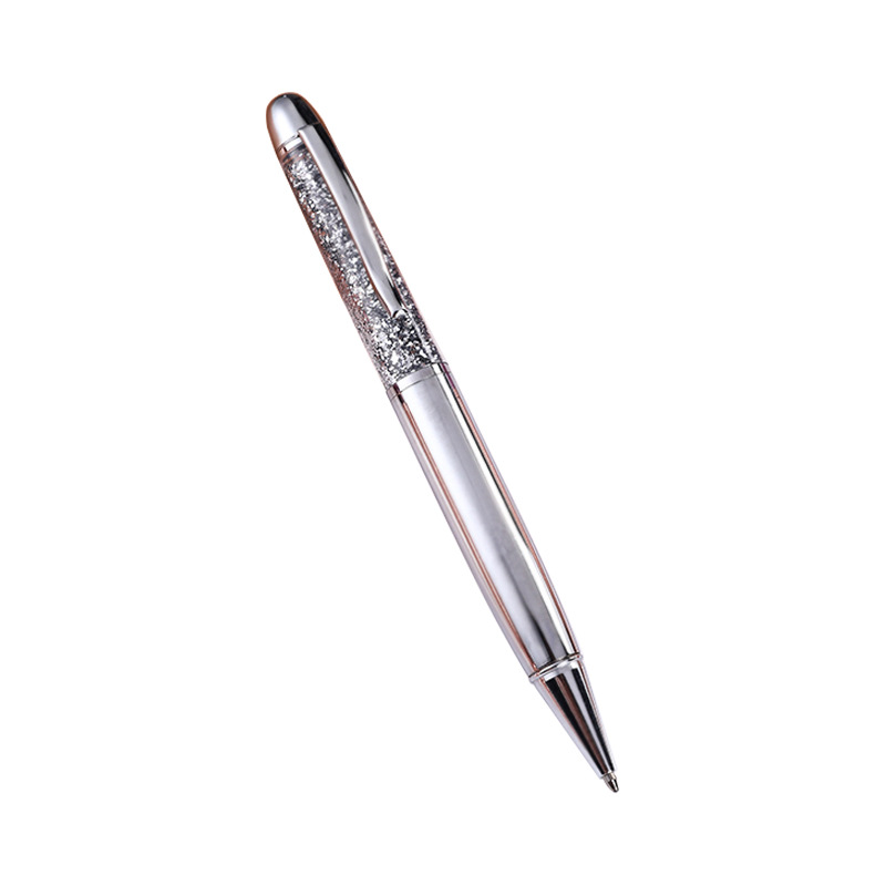Suministro directo de fábrica pluma de cristal de aceite suspensión creativa bolígrafo Quicksand pluma metal regalo pluma publicidad pluma letras