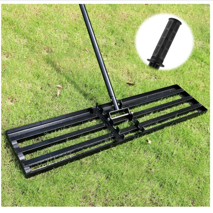 跨境高尔夫球场草坪平整耙园林草耙落叶耙重型草坪整平工具水平耙