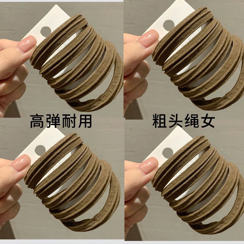 20 헤어 밴드 가방-다크 카레-가로 줄무늬
