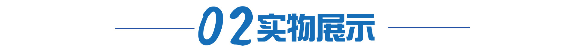 02实物展示标题