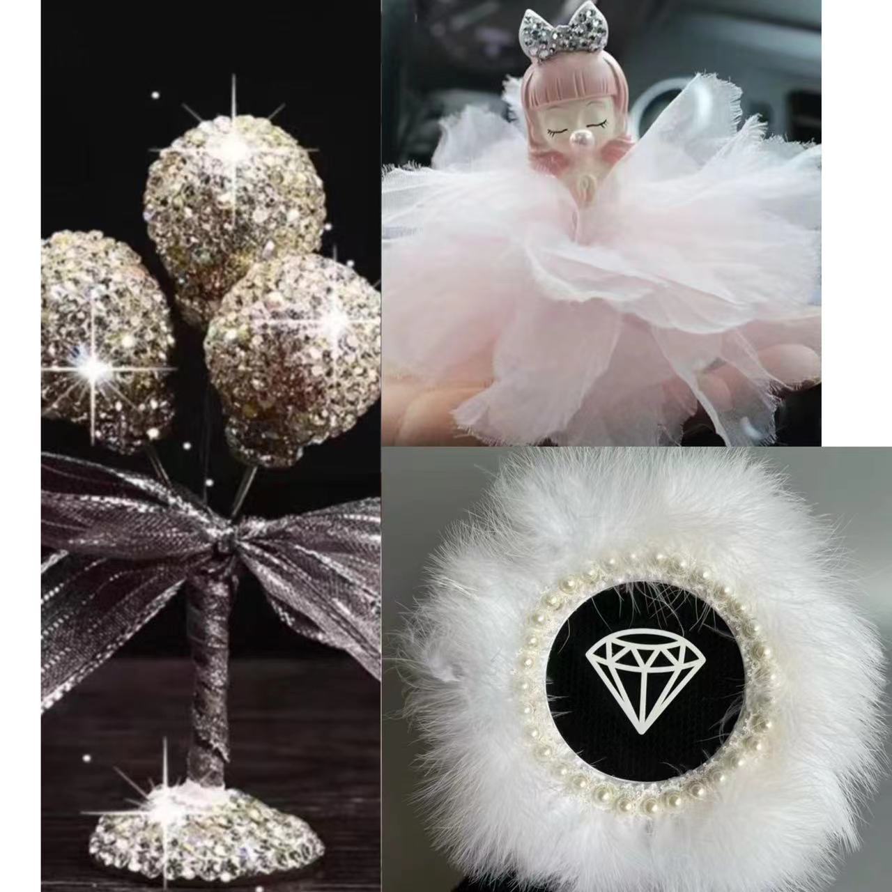 Decoración del automóvil, decoración del automóvil, decoración del automóvil, decoración del automóvil, pequeña princesa, burbuja, chica, resina, diamantes lindos