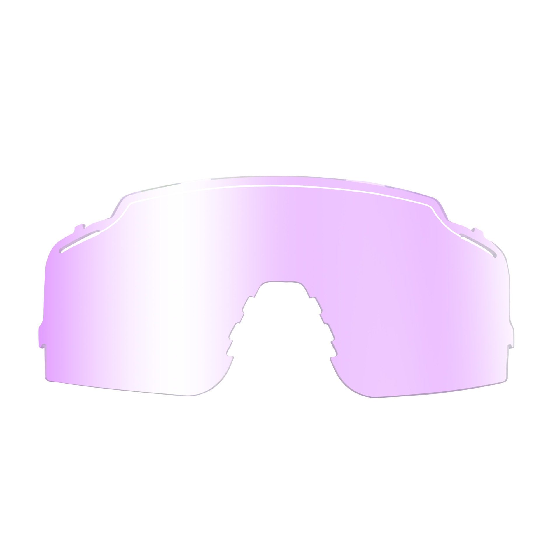 Light purple sheet becomes deep purple tablets-single lens (color transformer)