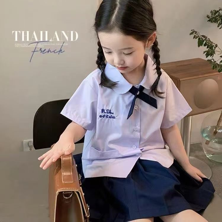 泰国校服童装亲子服中小学生班服套装泰式学院幼儿园儿童表演服
