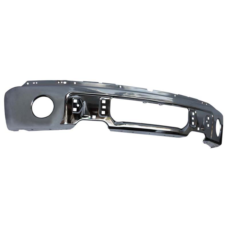Aplicable a Ford 2009 - 2014 F-150 parachoques delanteros galvanizados originales con orificios de lámpara de niebla
