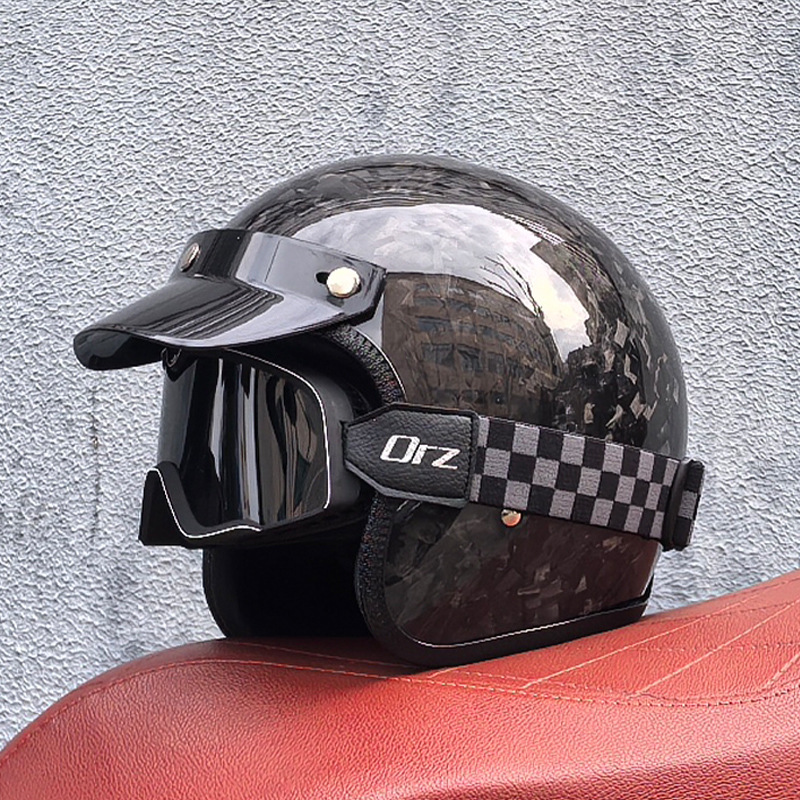 Casco de protección auditiva de piloto retro Four Seasons al aire libre a prueba de viento