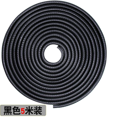 Automotive supplies PVC anti-collision strip anti-scratch strip free paste door border anti-scratch rubber strip decorative strip sealing strip (Qapı və bamper qoruyucu zolaqlar) - black-5-m