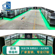 香烟柜台货架 收银台烟店雪茄置物架多层收纳亚克力组合一体套装