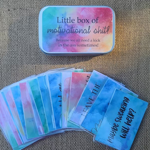 2022 europeo y americano caliente nueva diversión alentador conjunto de tarjetas de felicitación personalizada caja de dulces tarjeta de felicitación de regalo de inspiración