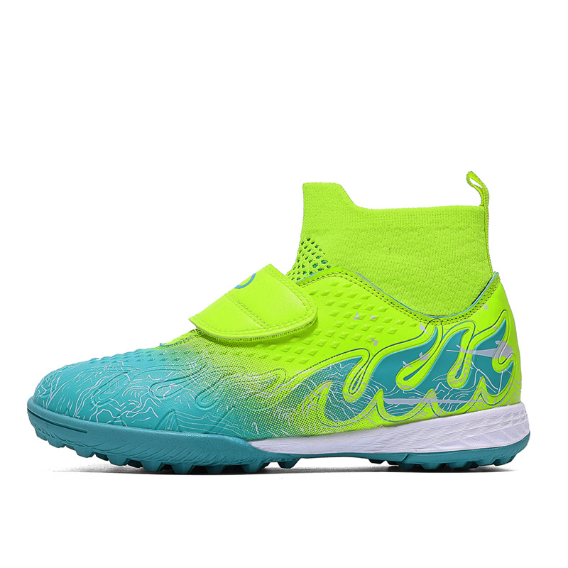 Nuevo transfronterizo niños y niñas transpirables cómodos deportes casuales zapatos de fútbol de clavos de hierba competencia fábrica de estudiantes de niños