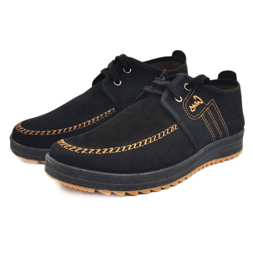 Old Beijing Cotton Shoes Spring and Summer Cowhide Sole Work Shoes for Middle-Aged and Elderly Men, Soft Sole Men's Casual Shoes, Breathable Canvas, Wholesale from Street Stalls