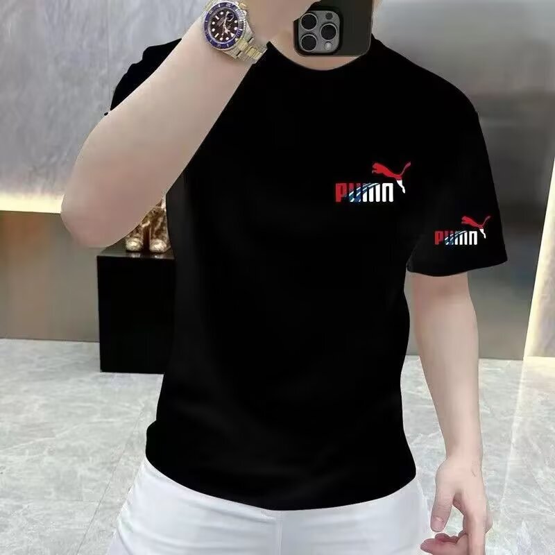 Men's American-Style Heavyweight Short-Sleeve T-Shirt, Summer Trendy Stylish Round-Neck Hong Kong Style Loose Casual Top Men's American-Style Heavyweight Short-Sleeve T-Shirt, Summer Trendy Stylish Round-Neck Hong Kong Style Loose Casual Top