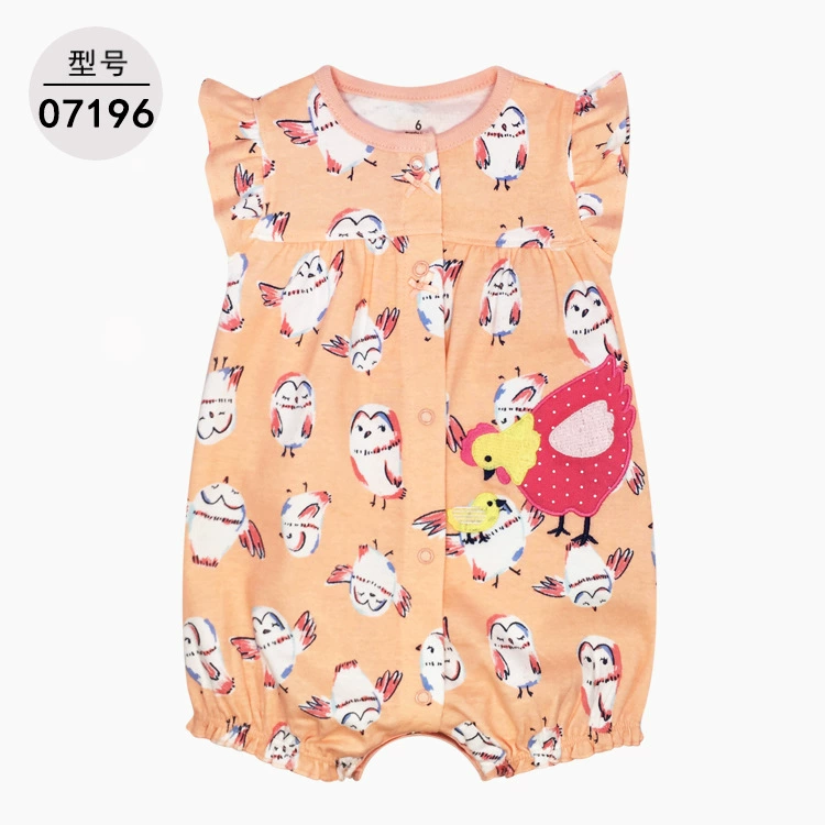Детский комбинезон с короткими рукавами (Carterbaby), унисекс хлопковая ткань улитка, размеры 6–24M