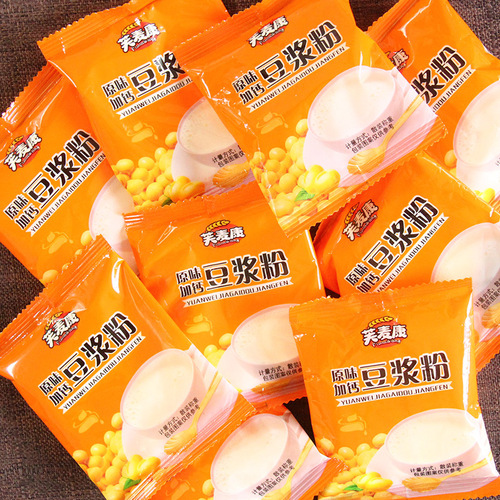 Soy milk powder for middle-aged and elderly people, student commercial household original flavor calcium-added nutritious breakfast drink soy milk powder wholesale