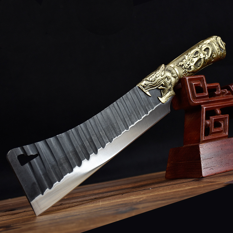 龙泉市手工锻打柴刀家用砍骨刀户外劈柴砍树刀农用刀具菜刀批发