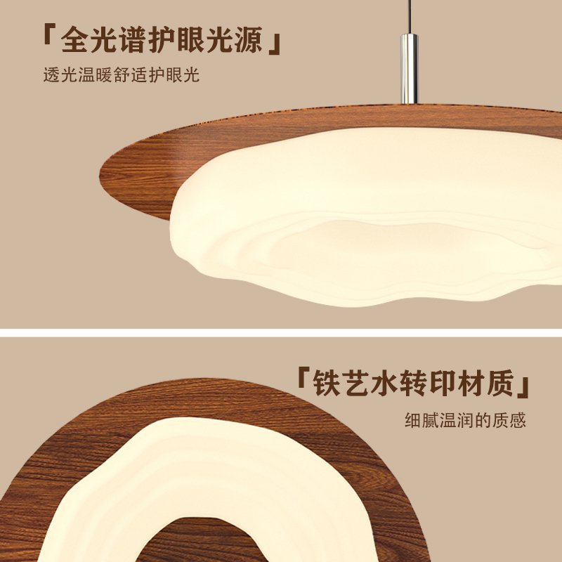 Candelabro de restaurante de estilo antiguo, desplazamiento móvil, mesa de comedor creativa retro, lámpara principal, lámpara de platillo volador de viento silencioso francés