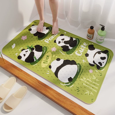Avtomobil döşəmə paspasları – Shower Room Children's Foot - cute-panda-4070cm-environmentally-friendly-and-odorless