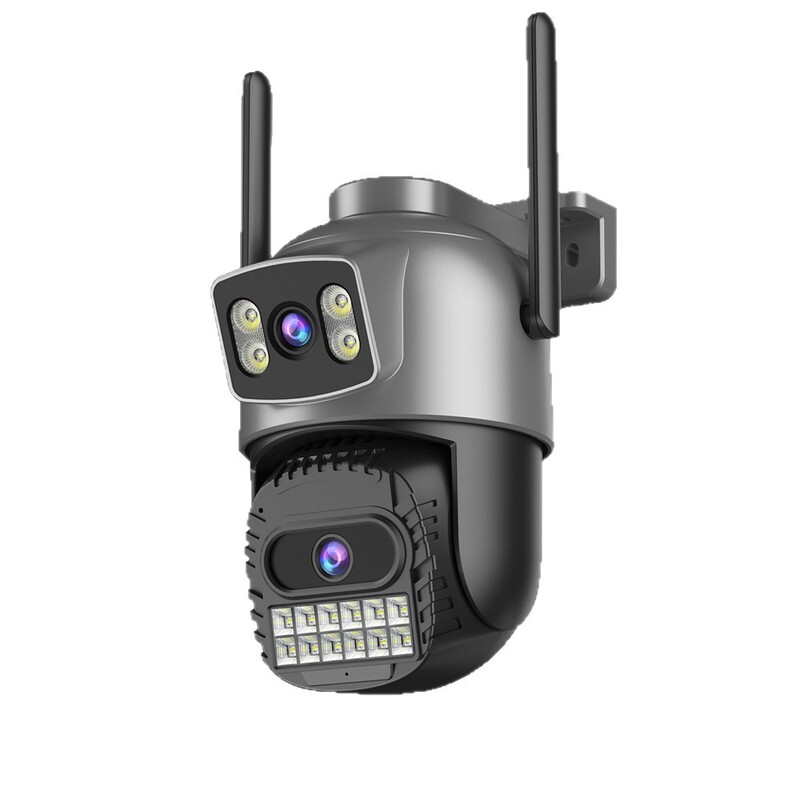 A22YQ 4K 10MP デュアルバンドガンボール連動双眼ワイヤレス WiFi 監視カメラ屋外フルカラー|undefined