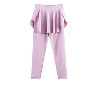 Girls' Fake Two-Piece Culottes 2024 New Tennis Sportswear Pants Spring Yoga Pants Children's Quick-Dry Pants