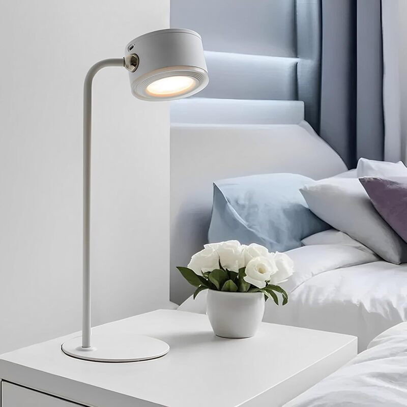 Cross-Border Rechargeable Led Magnetic Table Lamp 3 Colors Stepless Dimming Cordless Battery Powered Bedroom Portable Night Light