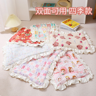 Factory Direct sales 2023 Four Seasons Universal new Bichon dog kennel lace warm anti-cold autumn and winter pet mat