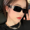 Fashionable trend brand glasses solar-powered, sunglasses suitable for photo sessions suitable for men and women