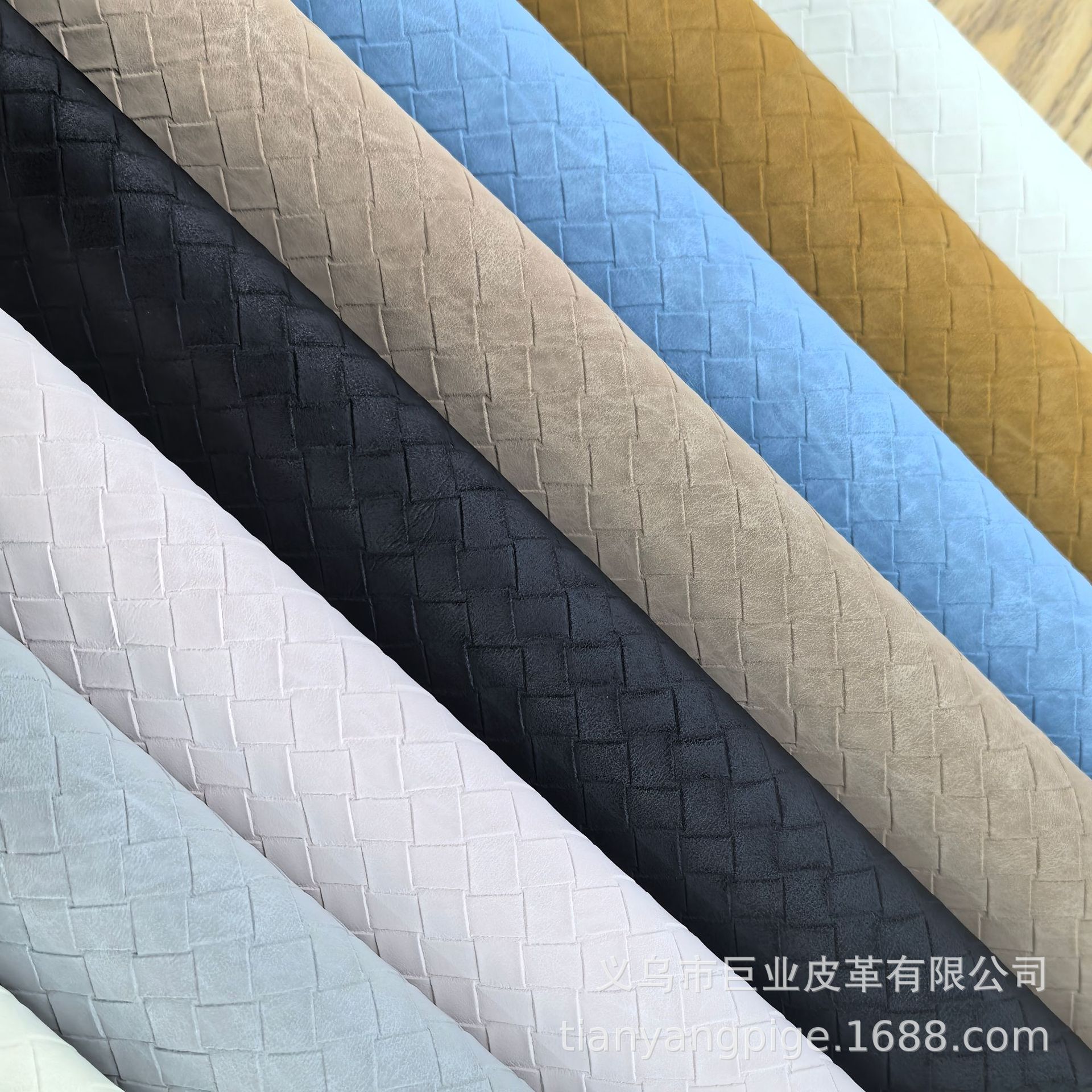 PU超透丝绒仿植鞣编织纹1.0单光可配色厂家直销沙发箱包家具
