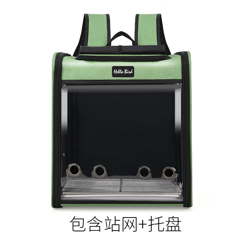 Bolsa de transporte pequeña para loros, jaula para loros, transportín portátil para aves para uso en exteriores, bolsa transpirable de doble hombro para loros, transportín para cacatúas y periquitos.