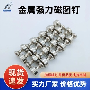 D12*16 Small Strong Metal Magnetic Thumbtacks with Super Strong Suction, Teaching Magnetic Pins, Magnetic Pins for Calligraphy and Painting