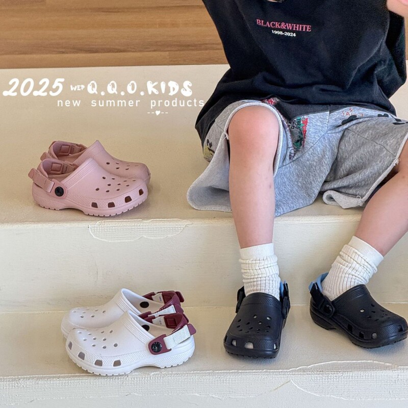 2025年夏の新型子供シンプル雲洞靴男女子供ソフト底カジュアルビーチ靴スリッパ|undefined