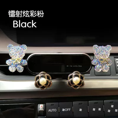 Car phone holder – navigation and fixed support - colorful-pink-violent-bear-upgraded-version-moonlight-black