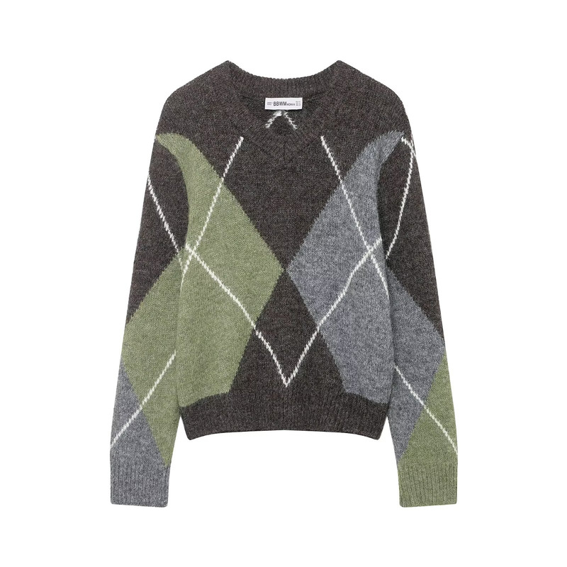 Nssf Homemade Cross-Border Export Women's Autumn and Winter New Pullover Knitwear Retro Round Neck Loose Knitwear Nssf Homemade Cross-Border Export Women's Autumn and Winter New Pullover Knitwear Retro Round Neck Loose Knitwear