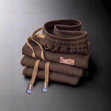 清仓特价凉感冰丝款休闲裤松紧腰潮男运动裤宽松显瘦直简裤1/2件