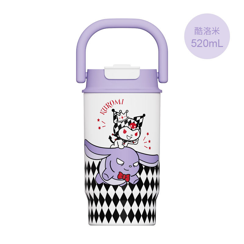 손잡이 빨대 스테인리스 보온 텀블러 480ml 520ml