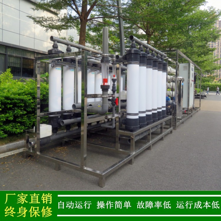 湖南纯水机_UF超滤+20t/h大型反渗透纯水系统河水厂家绿健供应