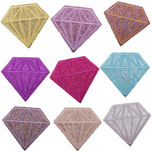 啸天新款彩色卡通钻石刺绣布贴包包装饰补丁贴电脑绣花章仔熨烫