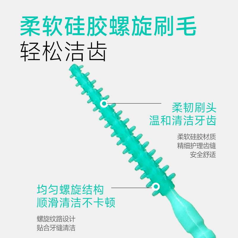 つまようじのつまようじブラシ二合一つまようじ家庭用ミント味高級使い捨てつまようじ食品級工場卸売り|undefined