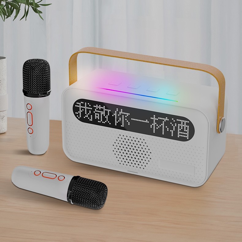 Y8歌詞のディスプレイの無線家庭の屋外k歌の音響のマイクの音響の一体機の無線のマイクのスピーカー|undefined