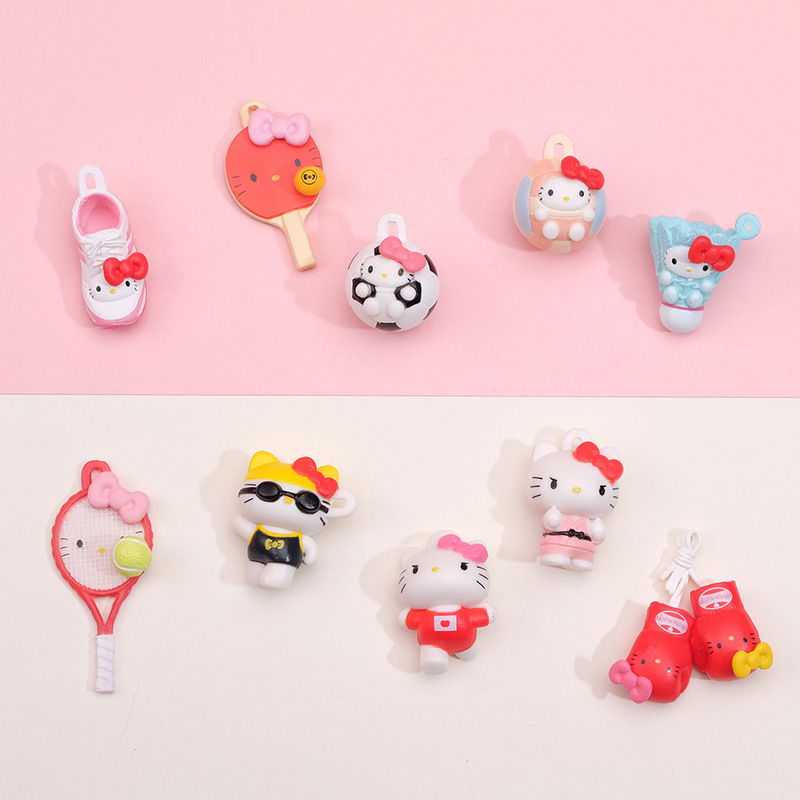 Creative Cute Cartoon Sports Series DIY Material Mini Little Kadi Bag Mobile Phone Pendant Variety Cute Doll