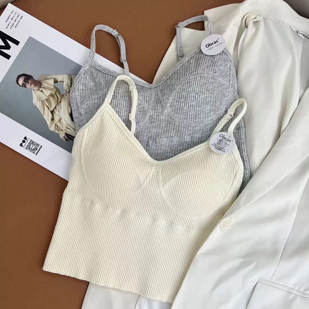 Beautiful Back Sling Small Vest Women's Thread Cotton One-piece Fixed Wrapped Chest Tube Top Women's Outer Wear Inner Slim Underwear