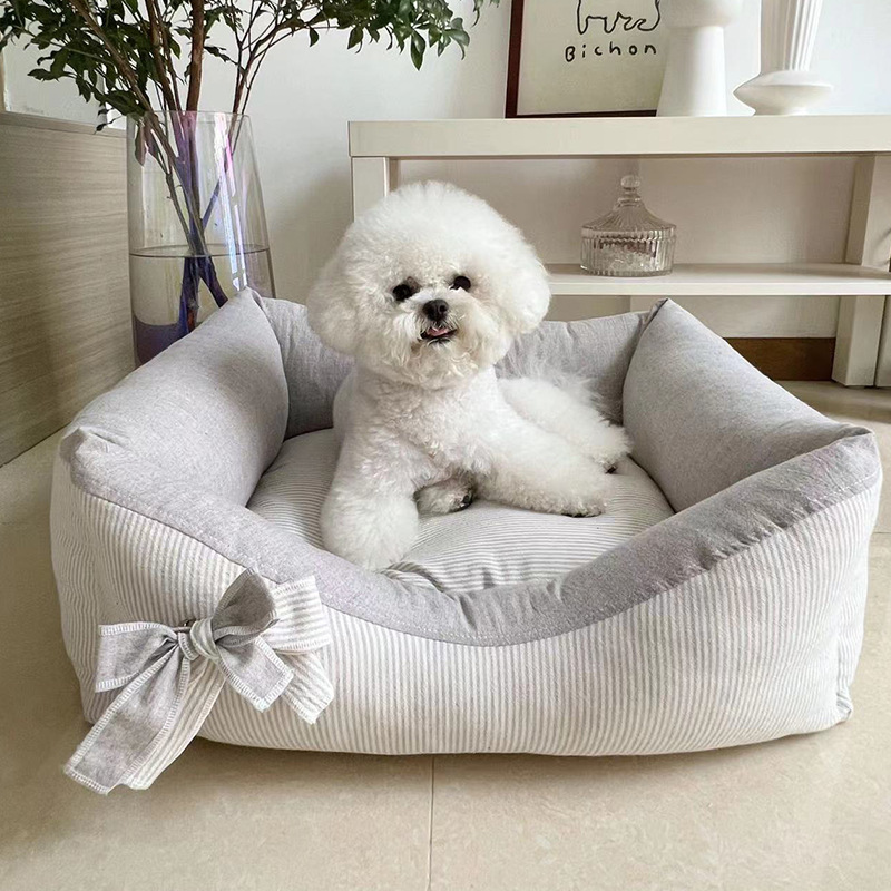 宝麗珍の新型綿麻犬の巣はペットのマルジス西施の四季の猫の巣insを分解して洗うことができます。|undefined